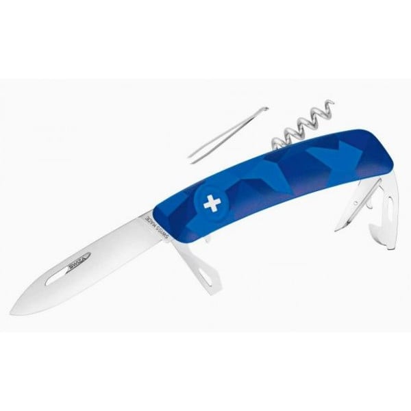 SWIZA Knives C03 Swiss Army Knife, LIVOR Camo Urban Blue