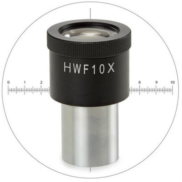 Euromex Measuring eyepiece BS.6010-CM, HWF 10x/20 mm with 10/100 micrometer and cross hair for Ø 23 mm tube (bScope)