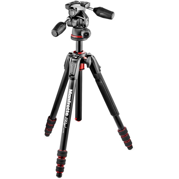 Manfrotto Treppiede Aluminio MK190GOA4TB-3W con testa 3 vie