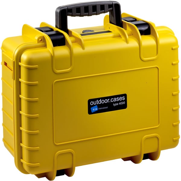 B+W Type 4000 case, yellow/foam lined