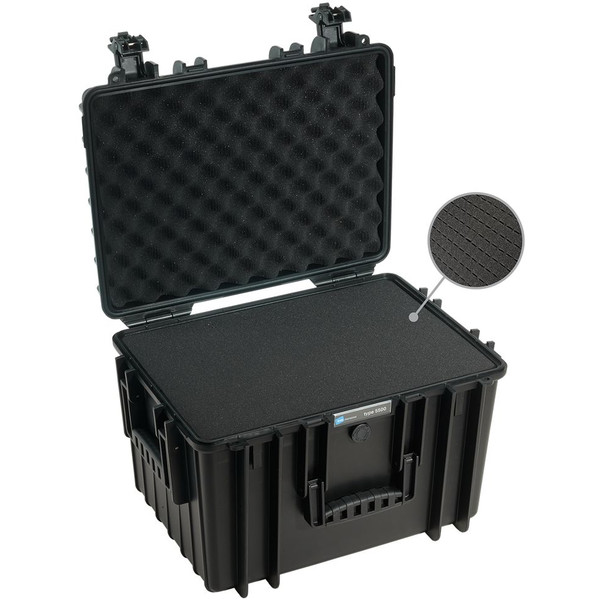 B+W Type 5500 case, black/foam lined