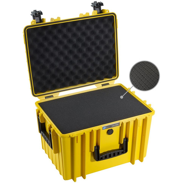 B+W Type 5500 case, yellow/foam lined