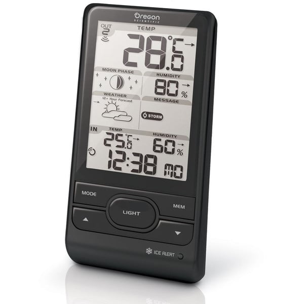 Oregon Scientific BAR 208HG weather station, black