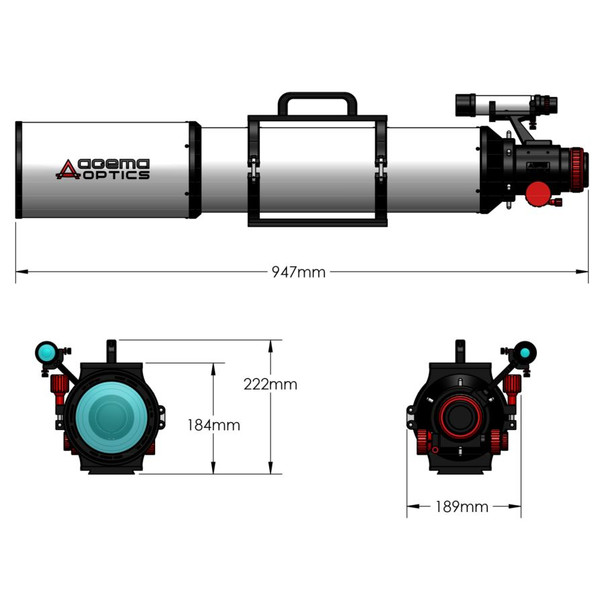 Agema Optics Apochromatic refractor AP 120/1040 SD 120 F8.7 OTA