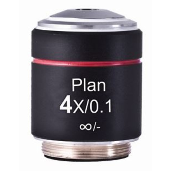 Motic PL, CCIS, plan, achromat 4X /0.10 w.d. 12.6mm microscope objective (AE2000)