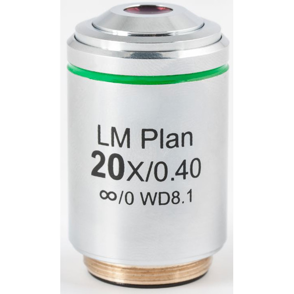 Motic Objective LM PL, CCIS, LM, plan, achro, 20x/0.4, w.d 8.1mm (AE2000 MET)