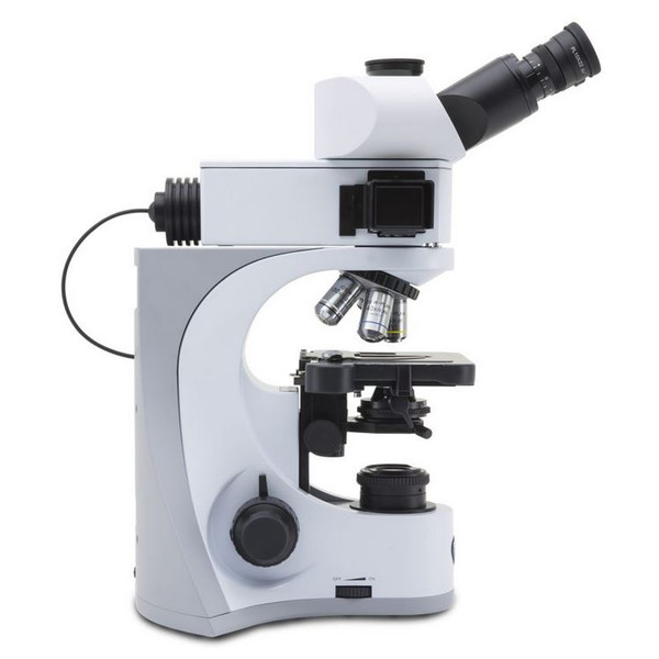 Optika 510LD2, fluorescence, trinocular microscope, 1000x, IOS, blue, green