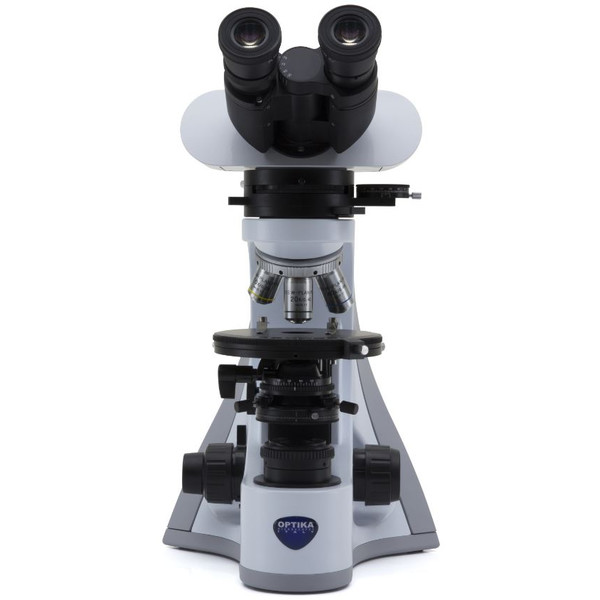 Optika Microscope B-510POL, polarisation, transmitted, trino, IOS W-PLAN POL, 40x-400x, EU