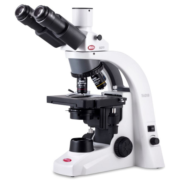 Motic Microscope BA210, LED, 4x-1000x, infinity, trino