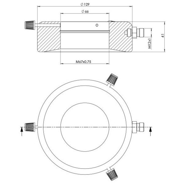 StarLight Opto-Electronics RL12-10 UV365, UV (365 nm), Ø 66mm