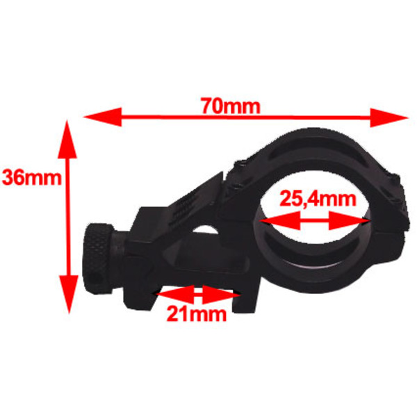 Seben Riflescope 45° Mount 25.4mm (1") 21mm Weaver Picatinny Hunting RSM08