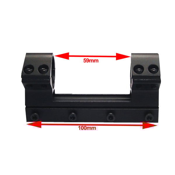 Seben Assemblaggio Mirini 25,4mm (1") Slitta 11mm in un unico pezzo RSM11
