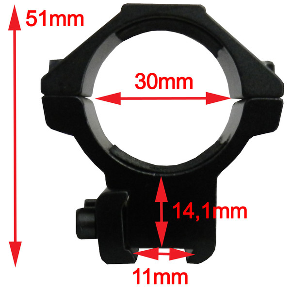 Seben Rifle Scope Mount 30mm / 11mm Rail RSM12