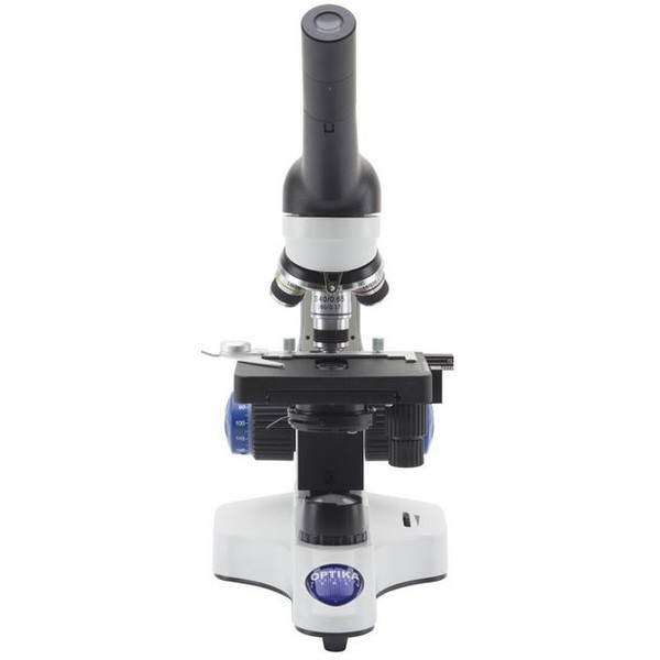 Optika Microscope Mikroskop B-20CR, monokular, LED, mit aufladbaren Akkus