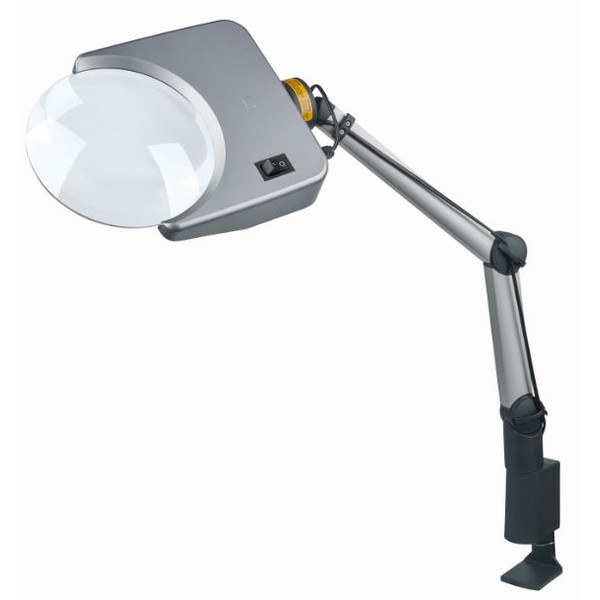 Schweizer Tech-Line LED Bifo 2700K magnifying lamp, 1.75x/4x, Ø202/40mm, bifocal, plano-convex