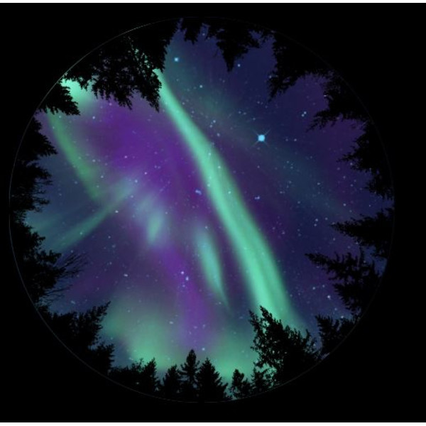 astrial Diapositiva para planetario Homestar de Sega: Aurora Borealis Scenic