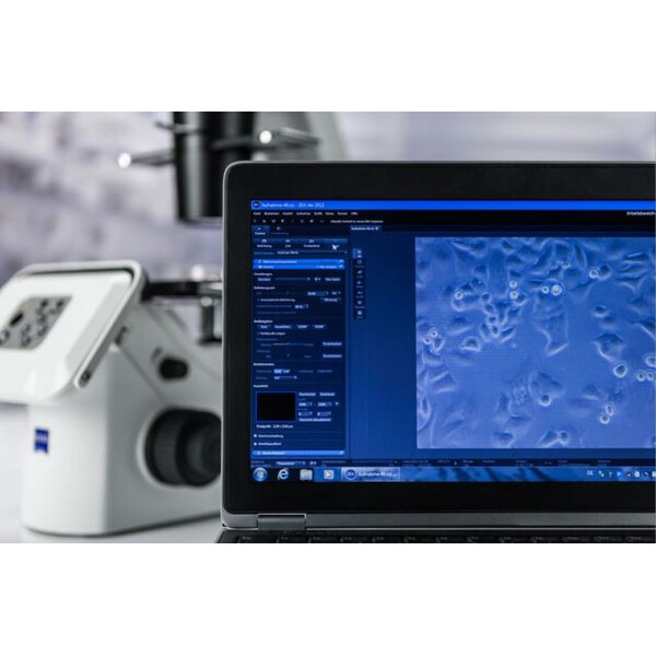 ZEISS omgekeerde microscoop Primovert HDcam Ph1, 40-400x, cond. 0,3, 5 MP