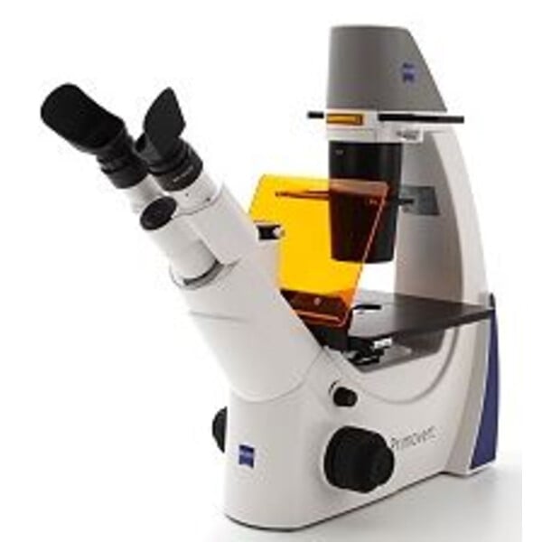 ZEISS Inverted microscope Primovert trino Ph0, Ph1, Ph2, 40x, 100x, 200x, 400x Kond 0.4, Fluo 470nm