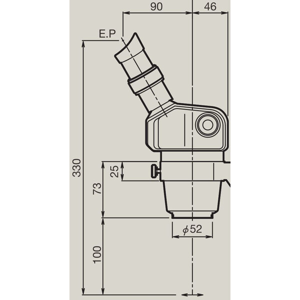 Nikon Cabazal estereo microsopio Cuerpo de zoom estéreo SMZ-460, bino, 0,7x-3x, 60°