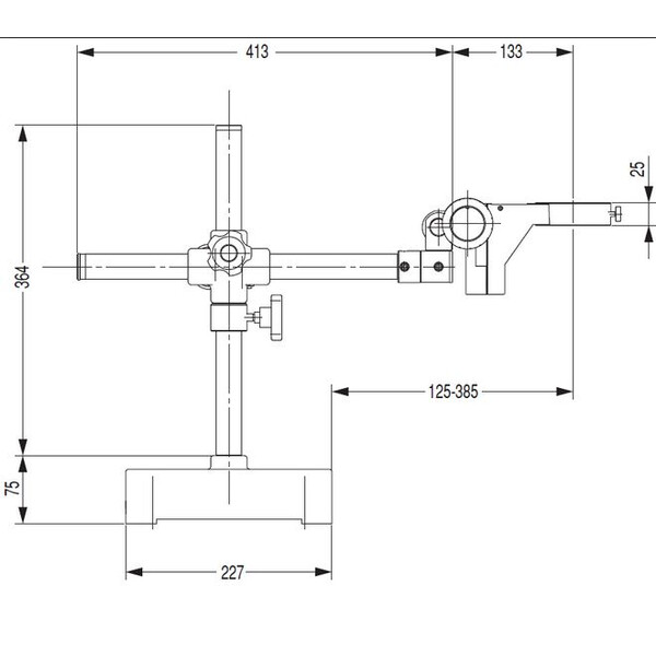 Nikon Overhanging stands G-US2, single-arm, without base or headmount
