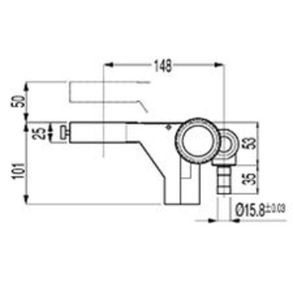 Nikon Headmount C-FMB, with drive, for 1-arm overhanging stands (type B)