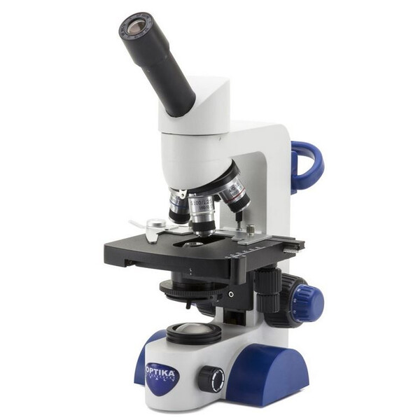 Optika Microscope B-65, mono, 40-1000x, LED, Akku, Kreuztisch