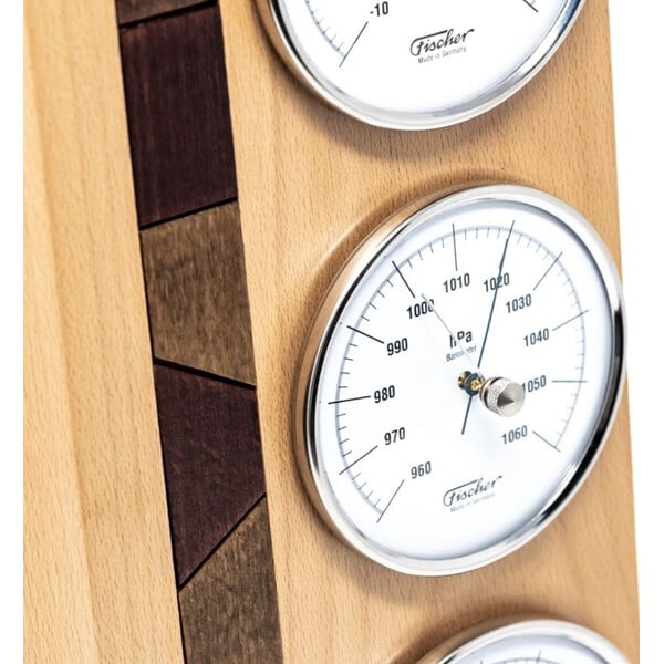 Fischer Weerstation van echt hout Natuurgids