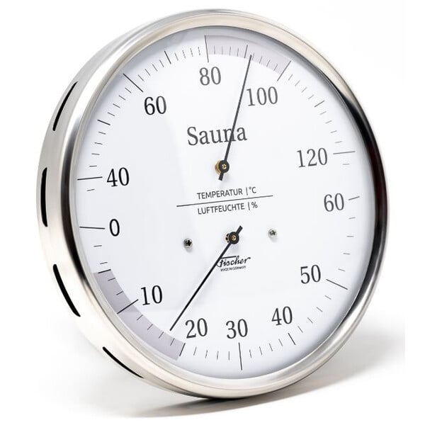 Fischer Weather station Sauna thermohygrometer 160 mm