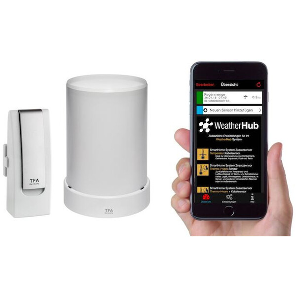 TFA Weerstation WeatherHub startset met regenmeter