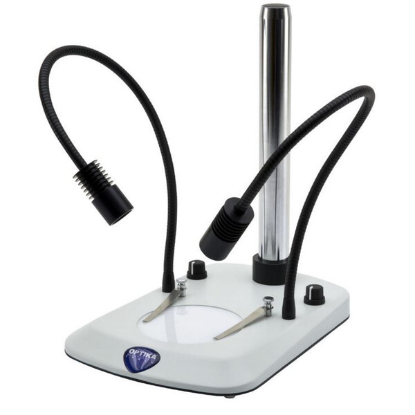 Optika Stand column SZ-ST7, Dual-arm Gooseneck, Incident & Transmitted light