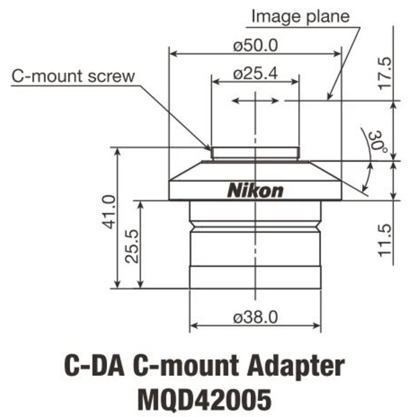 Nikon Camera adaptor C-DA C-Mount Adapter 1x