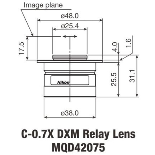 Nikon Camera adaptor C-Mount TV Adapter 0,7 x