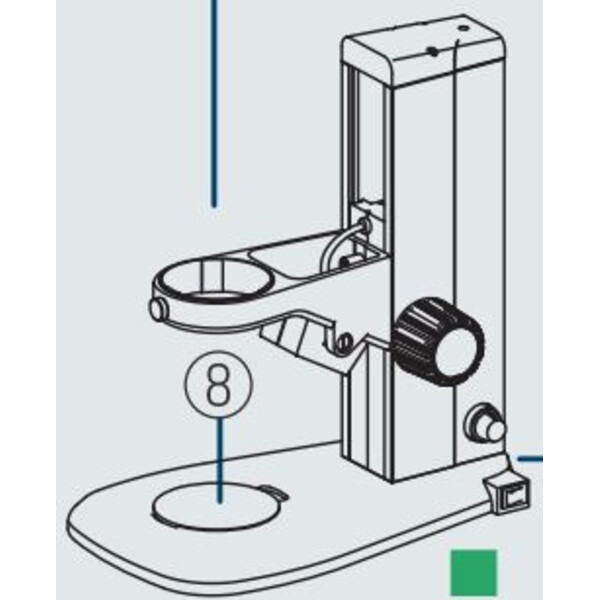 Nikon Stereo zoom microscope SMZ460, bino, 0.7x-3x, 60°, FN21, W.D.100mm, Incident and Transmitted light, LED