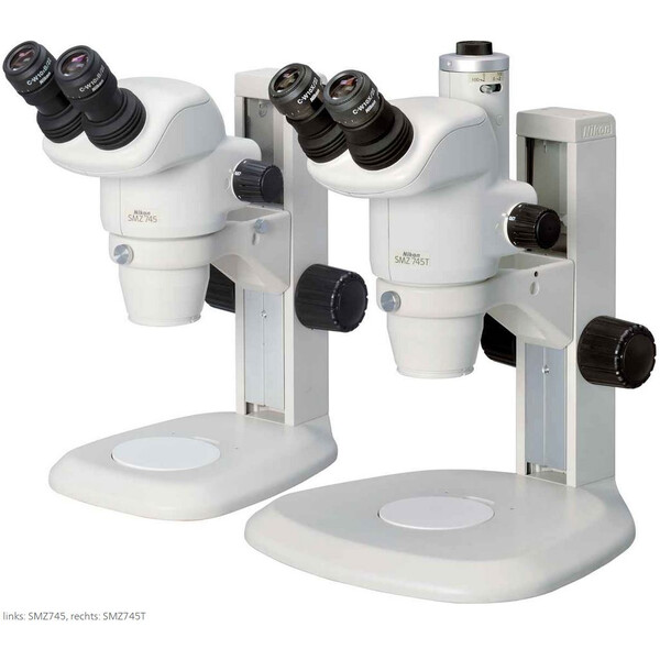 Nikon Stereo zoom microscope SMZ745T, trino, 0.67x-5x,45°, FN22, W.D.115mm, Einarmstativ