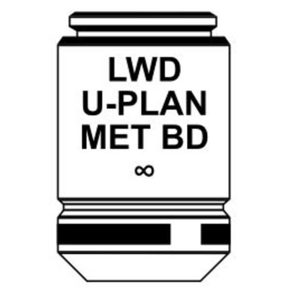 Optika Objectief IOS LWD U-PLAN MET BD objective 10x/0.30, M-1095