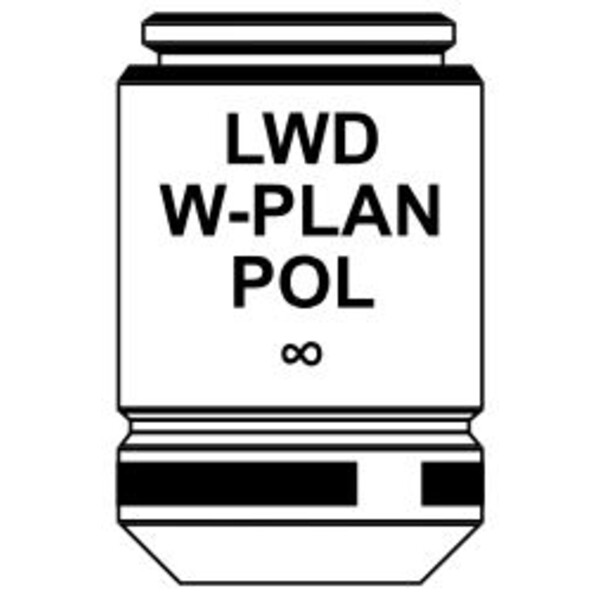 Optika IOS LWD W-PLAN POL objective 20x/0.40, M-1138