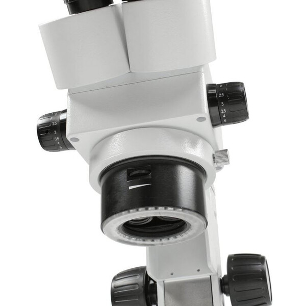 Kern Stereo Zoom Microscope OZL 456, bino,  Ring lights, 10x23, 0.21W LED, 0.75-5.0x