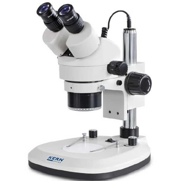 Kern Stereo zoom microscope OZL 466, trino, Ringl., Greenough, 0,7-4,5x, HWF10x20, 3W LED