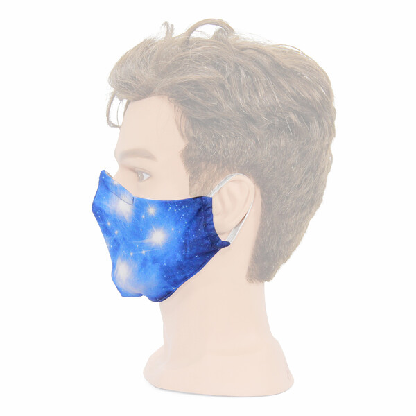Masketo face mask white with astronomy theme Pleiades 5 pieces