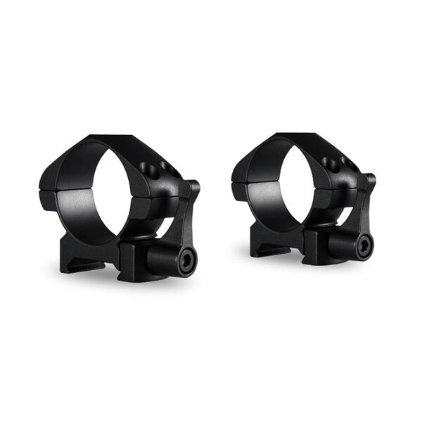 HAWKE Montaggio ad anello di precisione in acciaio 30 mm 2 pezzi Leva Weaver bassa