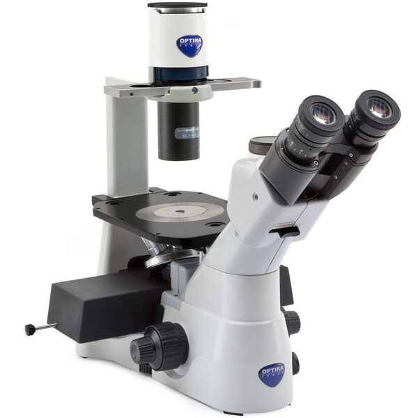 Optika Microscopio invertito IM-3LD2, Plan IOS LWD PH, LED-FLUO, 400x, Trinoculare, Set di filtri B&G