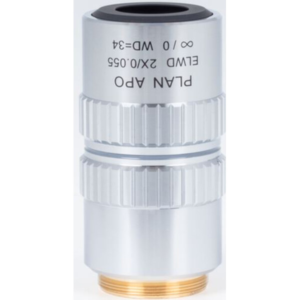 Motic Objetivo plano apocromático ELWD 2X/0,055 (wd:34 mm)