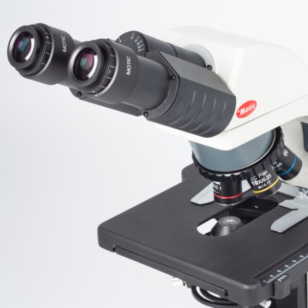 Motic Microscope BA310E, bino, BF, infinity, EC- plan, achro, 40x - 400x, Hal 30W, LED 3W (opt.)