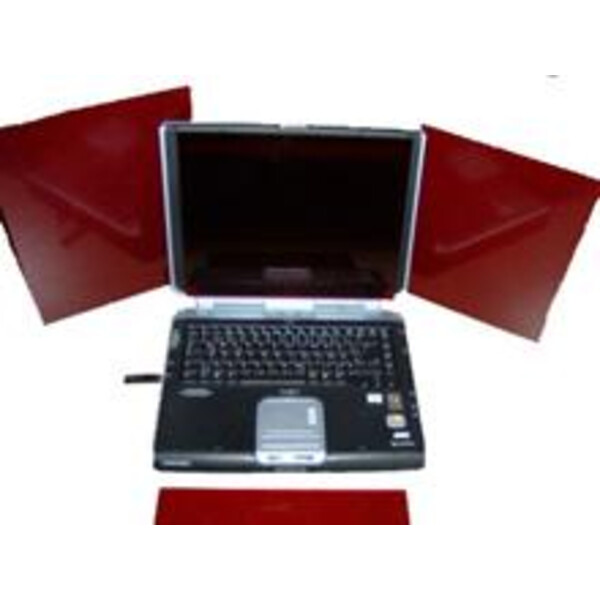 TS Optics Red acryl glass pane for Notebook and PC 360x270mm