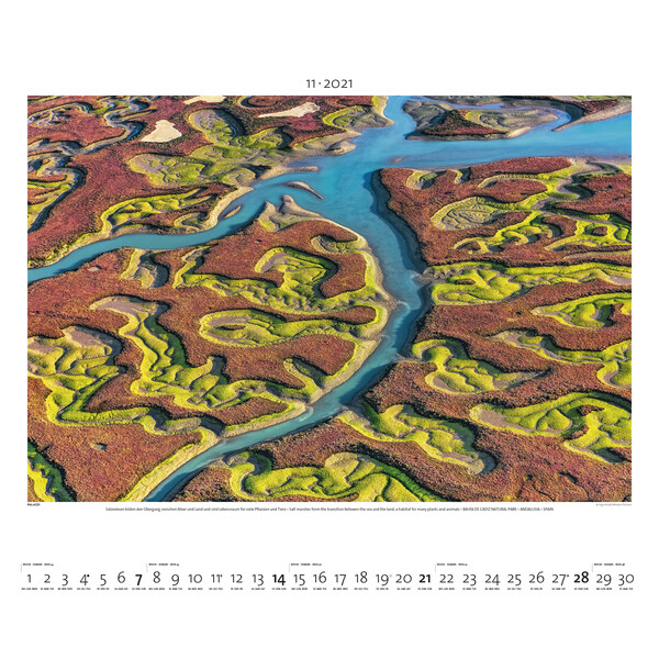 Palazzi Verlag Calendario Il mondo dall'alto 2021