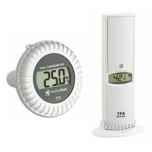 TFA Thermo-hygro transmitter with pool transmitter WEATHERHUB