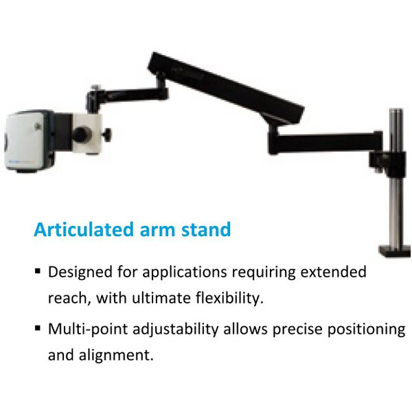 Vision Engineering Microscope EVO Cam II, ECO2CE1, variable articulated arm, LED light, 4 Diopt W.D.245mm, HDMI, USB3, 24" Full HD