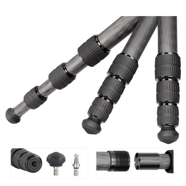 Leofoto Carbon tripod LS-284CEX Ranger mit Nivellierbasis + Videoneiger BV-10