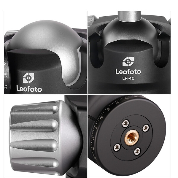 Leofoto Tripod ball-head LH-55 + Schnellwechselplatte QP-70N