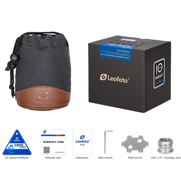 Leofoto Tripod ball-head LH-55 + Schnellwechselplatte QP-70N